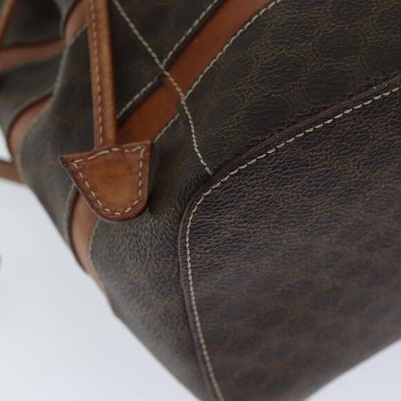 CELINE Macadam Canvas Backpack Pvc Brown - Picture 9 of 12